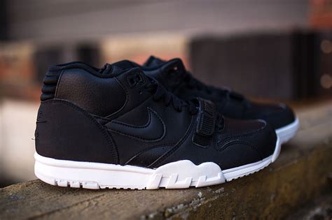 nike air trainer 1 mid black white|air trainer 1 chlorophyll 2022.